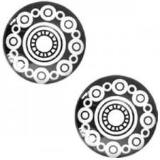 Basic cabochon Zeeuwse knob 20mm Black