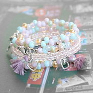 Stylish Arm-Candy jewelry with our latest color glass beads