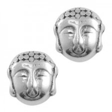 DQ Metal bead Buddha 7mm Antique silver