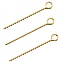 DQ metal Eyepins 25mm Gold