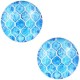 Basic cabochon Multicolour 20mm Cyan blue