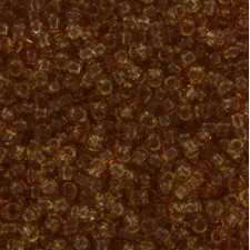 Toho seed beads 11/0 round Transparent Med Topaz - TR-11-2B