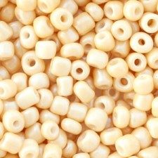 Seed beads - ± 4 mm Ochre yellow opaque