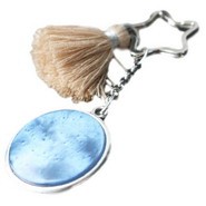 Design your personal key ring or handbag accessories with this keychain findings