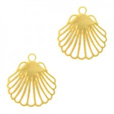 Metal pendant Bohemian Shell Gold