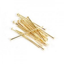 Metal head pins 20mm Gold