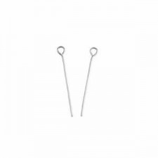 Metal Eyepins 30mm Antique silver
