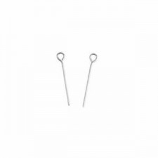 Metal Eyepins 25mm Antique silver