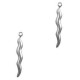 TQ metal charm Horn amulet "Il Corno" Antique silver