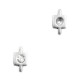 TQ Metal connector charm with setting for PP32 Chaton Antique silver 