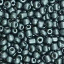 Seed beads - ± 4mm Dark graphite blue