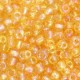 Seed beads - ± 4mm Light topaz gold AB transparent