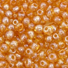 Seed beads - ± 4mm Topaz transparent
