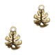 DQ metal charm Leaf 12x9mm Antique bronze