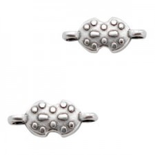 DQ metal connector / charm 13x5mm Antique silver