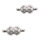 DQ metal connector / charm 13x5mm Antique silver