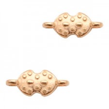 DQ metal connector / charm 13x5mm Rosegold