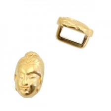 DQ Metall Schieber Buddha Ø 5.2x2mm Gold