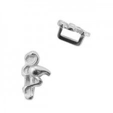 DQ Metall Schieber Flamingo Ø 5.2x2mm Antik silber 