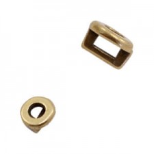 DQ Metall Schieber Rund Ø 3.2x1.8mm Antik Bronze