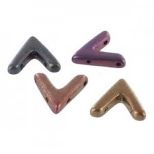 Czech Ava Bead 10x4mm Ancient Gold