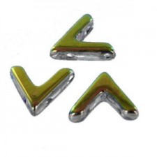 Czech Ava Bead 10x4mm Crystal Vitrail