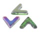 Czech Ava Bead 10x4mm Crystal Magic Orchid