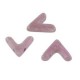 Czech Ava Bead 10x4mm Chalk White Lila Luster