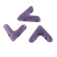 Czech Ava Bead 10x4mm Chalk White Lila Vega Luster