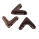 Czech Ava Bead 10x4mm Jet Bronze