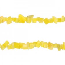 Glass Chips beads Blazing yellow
