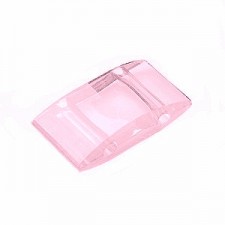 Carrier beads acryl 9x17mm Pink