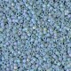 Miyuki Delica Perlen 11/0 - Opaque glazed frosted rainbow moody blue ab DB-2316