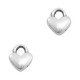 DQ metal charm Heart 7x6mm Antique Silver
