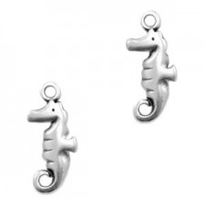 DQ Metal charm Seahorse Antique Silver