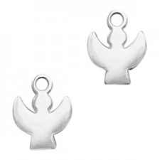 DQ Metal charm Angel Antique Silver