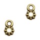 DQ Metal charm Flower 7x4mm Antique bronze