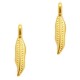 DQ Metal charm Flower Leaf 18x4mm Gold