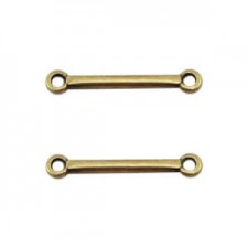 DQ Metal connector / spacer bar 18mm Antique bronze