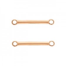 DQ Metal connector / spacer bar 18mm Rosegold