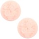 Basic cabochon Cameo 20mm bouquet Light pink-off white