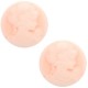Basic cabochon Cameo 20mm Light pink-off white