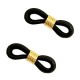 Ends for Eyeglass Chain/Holder Black-gold