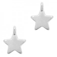 DQ Metal charm Star Antique Silver
