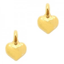 DQ Metal charm Heart Gold