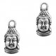 Metal charm Buddha 15x7mm Antique silver