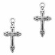 Metal charm Cross 20x11mm Antique silver