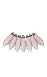 Czech Glass Daggers beads 5x16mm Rosaline matted 70120 -84110