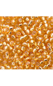 Miyuki rocailles Perlen 8/0 - Silverlined dark gold 8-4