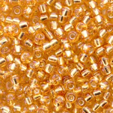 Miyuki rocailles Perlen 8/0 - Silverlined dark gold 8-4